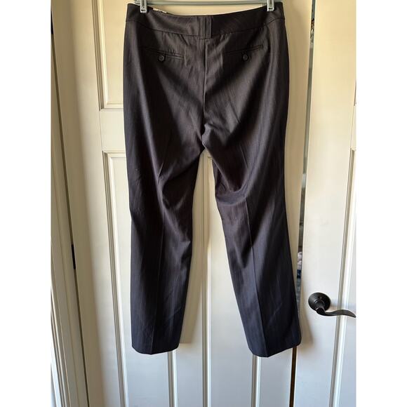 New York‎ And Company Career Pants 16 Average Women's Black Pinstripe - Picture 8 of 14